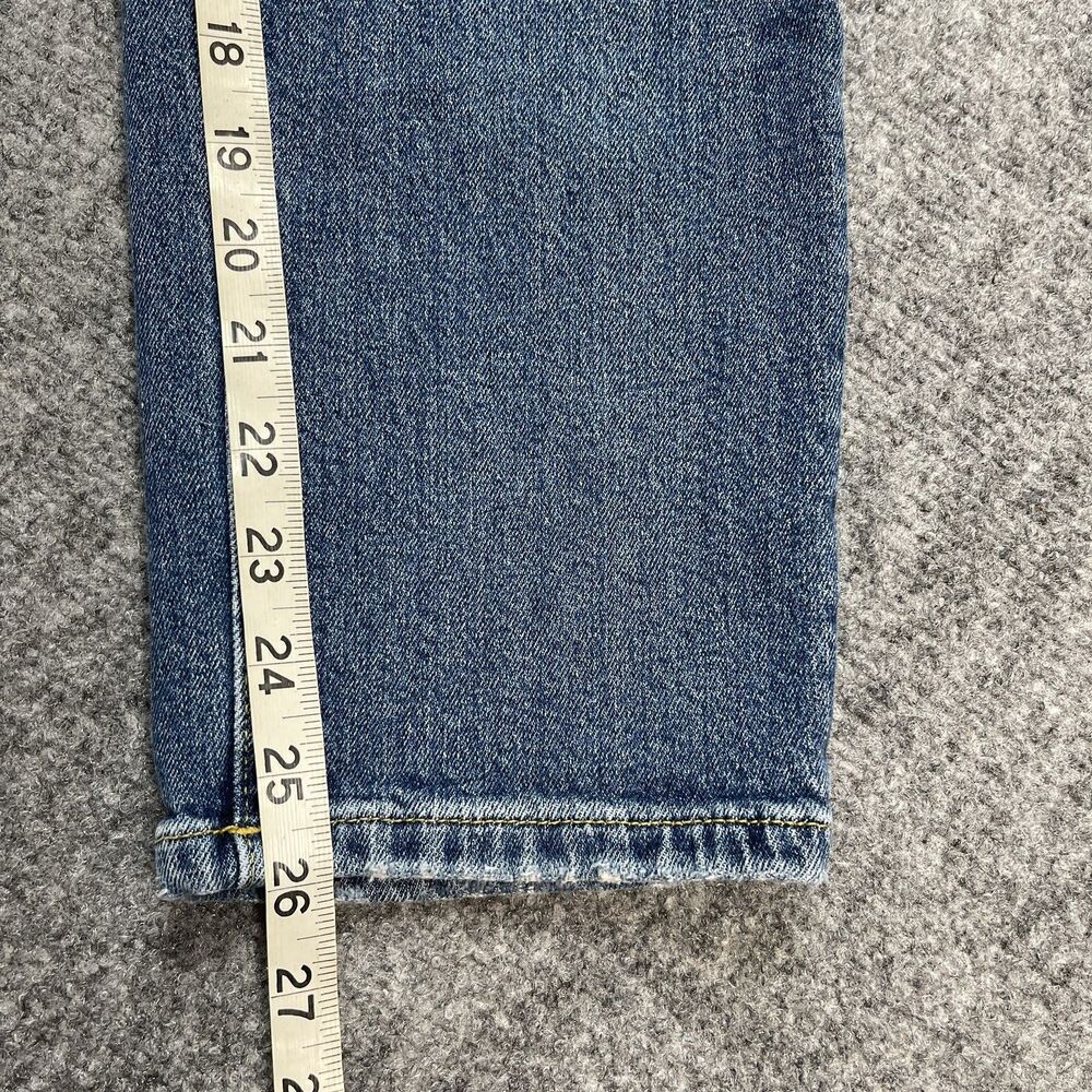 Anthropologie Pilcro Jeans Womens 30 Slim Ankle High Rise Distressed V Stitch - Picture 9 of 10